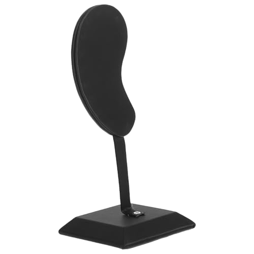 CLISPEED Soporte Organizador de Pendientes de Oreja Pequeño Negro para Exhibición y Venta de Joyas, Expositor Portátil para Tienda y Fotografía, Estante para Aretes y Cadenas
