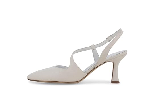 Zapatos slingback blancos para mujer Melluso de tacón elegante 4