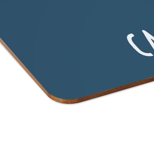 Set de table Capricorne en liège bleu grand format pour décoration de repas