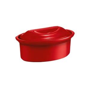 Emile Henry - TERRINE Ovale 1,1L Rouge Grand CRU