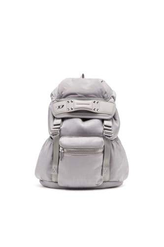 Diesel Monogram Nylon Mono X Backpack, Sac à Dos Femme, Gris (Frost Gray), Taille Unique