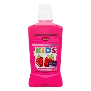 Risciacquo bambini zero alcool con fluoro sapore fragola Bottiglia 500 ml Pack 2