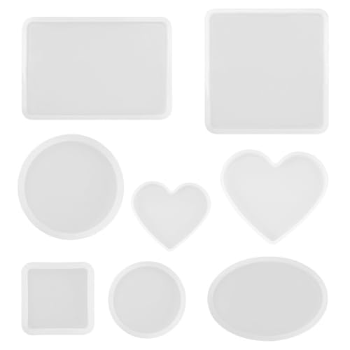 Gobesty Epoxidharz Formen 8-Stück, Silikon Schmuck Gussformen für...