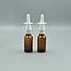 FSSTUD Nasensprühflaschen aus Glas, 15 ml, leere nachfüllbare Nasensprühflaschen, kleine Nasenzerstäuber, feine Sprühflasche für Reisen und Zuhause, 6 Stück