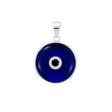 MYSTIC JEWELS by Dalia Pendentif en Argent Sterling 925 avec œil en Cristal pour Bonne Cha...