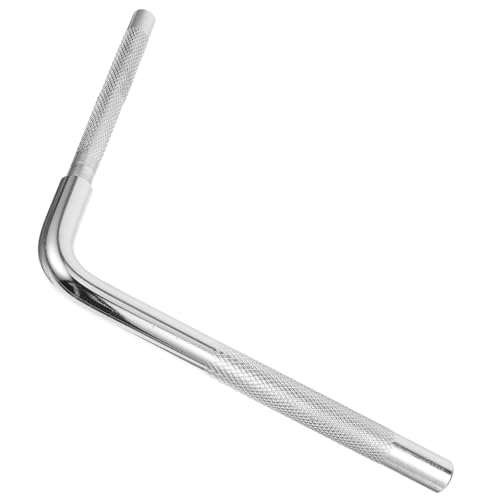 Abrazadera para cowbell Healifty para batería con construcción metálica y alta estabilidad, soporte plateado para cowbell que no se deforma fácilmente, accesorio para soporte de batería miniatura 1