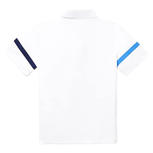 Fila Boys' Core Tennis Polo White/Navy/Marine S2