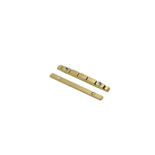 OVSAL Guitar Nut Electric Guitar Brass Nut Height Adjustable 42mm Brass Guitar Nut 6 String Electric guitar Replacement Parts - Thumbnail 6