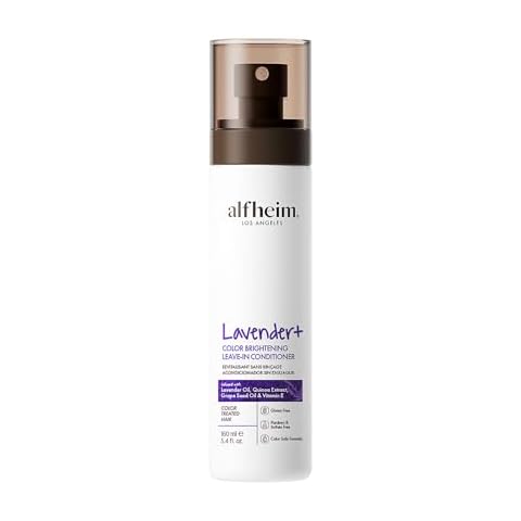 Lavender Shine Leave-In Conditioner - Deep anti-frizz, heat and UV protection conditioner - Lavender essential oil, vitamin E, grape seed oil and quinoa seed (quinoa) extract for color-treated hair Cover