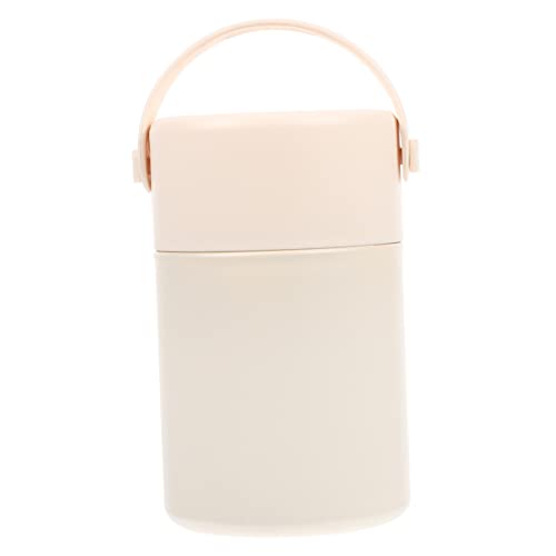 Termo de comida térmico de acero inoxidable 850ml contenedor al vacío portátil beige 2