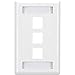 3-Port White Single-Gang Keysto