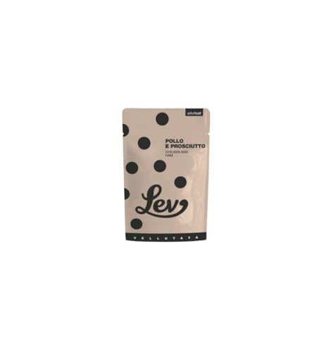 Lev Húmedo Soft Jelly Gato Adult Pollo y Jamón, alimento complementario para gatos adultos de todos los tamaños y razas, sabor Pollo | 12 sobres de 60 gramos cada una.