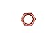 Connect 30738 Copper Flashed Nut Slotted Lock M10 x 1.5 x 14mm Hex 5pc