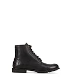 Hauteur du talon : 2,5 cm Frye Tyler Bottes à lacets pour homme en cuir vintage souple avec construction Blake, bout et talon bruns et inserts en caoutchouc sur semelles en cuir, hauteur de la tige de 14 cm, Noir - Cuir Toga