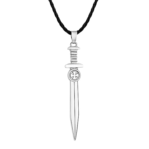 Pendentif soldat du Christ en acier forgé : l'excellence de l'épée médiévale