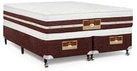Cama Box + Colchão Castor King Silver Star Air Double Face Hibrido 180x200x61cm