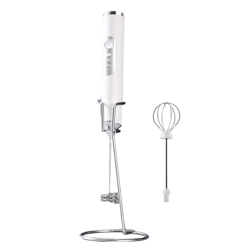 Batidora de bebidas de cocina - Herramienta de mano de rizo, batidora eléctrica | Fabricante de espuma alimentado por batería, mini agitador de leche, herramienta para el café, la mezcla de