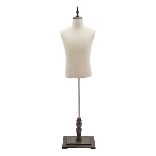 HuKaiL Maniquí de madera, maniquí femenino con planchado, altura ajustable de 150 a 180 cm, con articulaciones de cintura multifuncionales, torso desmontable y correa fina para exponer ropa