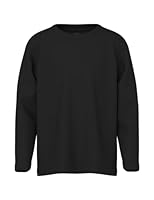 NAME IT Jungen Nkmvobbo Top Noos Langarmshirt, Schwarz, 158-164 EU