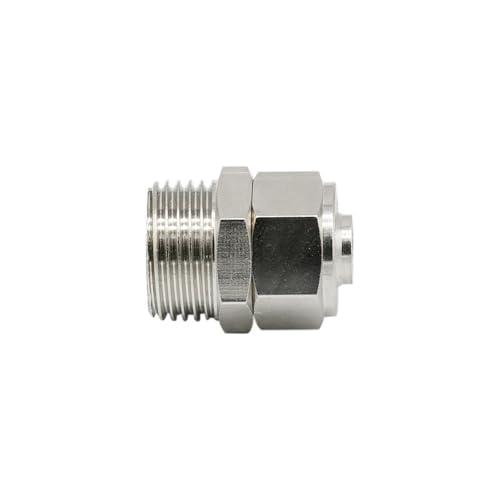 Conector rápido PC6-M5 de latón para reparación de líneas de aire comprimido 2
