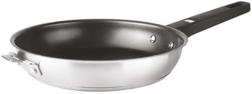 LACOR - 56824 - Combination Frying Pan Body, 18/10 Stainless Steel, QuanTanium® Non-Stick Coating, PFOA-Free, Sandwich Thermal Diffuser Base, 2 Litres, Stackable, Induction and Oven Safe, Diameter 24