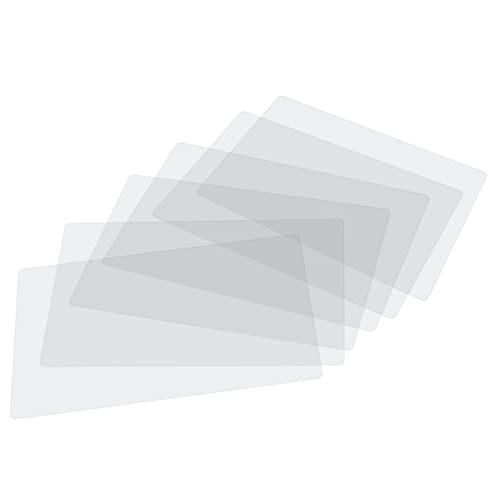 Clear Plastic Placemats Set of 16, 17.5x12 Transparent Vinyl Table Mats