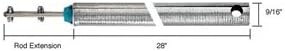 28" Tubular Spiral Tilt Window Balance with Blue Bushing