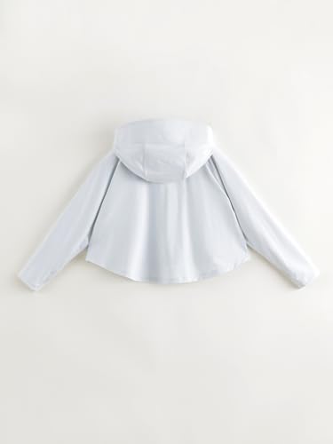 Image of MARC&JANIE Kids Active Zip up Hoodie Girls Lightweight Summer Jacket Cooling Sun Protection Thin Tops 240365