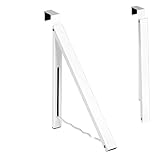 Diseño de ahorro espacial: este estante plegable de pared montado en la pared es una solución perfecta para ahorrar espacio en áreas pequeñas como bathrooms, laundry rooms, o balcones. Cuando no está en uso, simplemente fold it up to up valuable space.