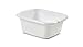 Whitefurze Bassine à vaisselle rectangulaire Blanc 9 l 36 x 29 x 15 cm