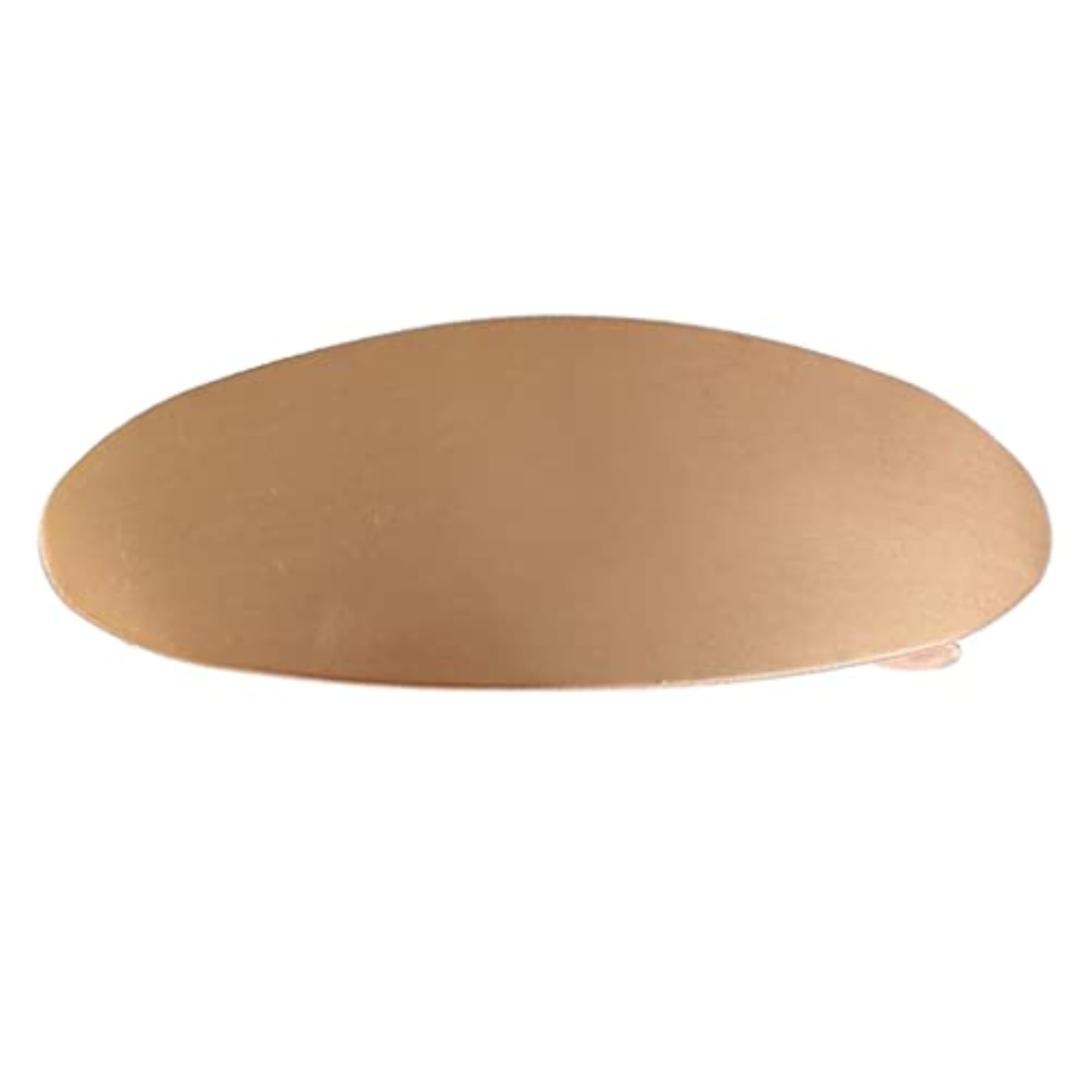 Women's Geometric Oval Gold Automatic Barrette Hair Clip