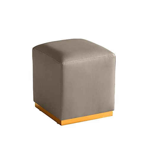 Taburete para el dormitorio tapizado en cuero premium con estructura reforzada 4