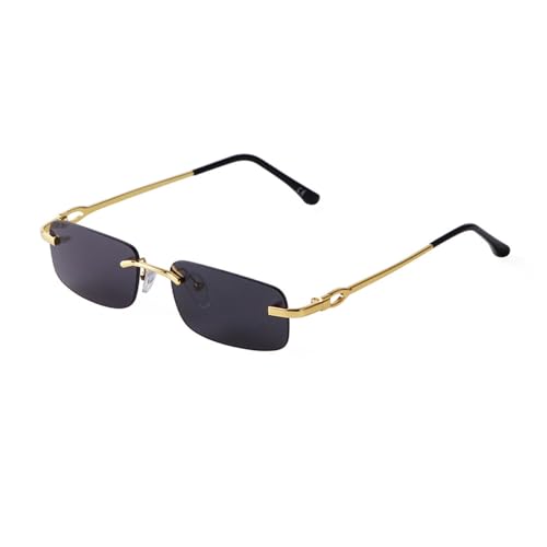 Lunettes de soleil rectangulaires sans monture idéales pour vos terrasses et sorties urbaines