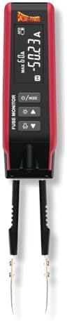 Power Probe PPFUSE Fuse Monitor - Circuit Tester for Mini, Maxi & ATC Fuses – Live Current Readings Up to 80A – Replaceable Tips, and Built-in Flashlight