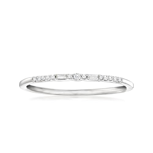 Pure Collection by Ross-Simons Diamond Ring in Sterling Silver. Size 6