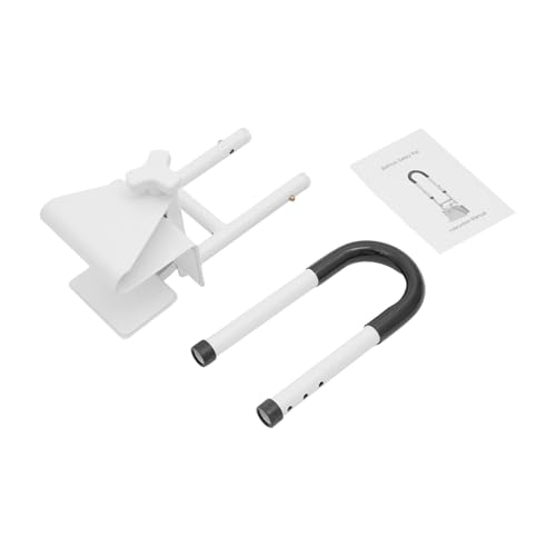 Mango de Bañera, Ajustable Altura y Ancho Asa para Personas Mayores Acero al Carbono Blanco Negro Antideslizante Mango de Baño Para Bañera