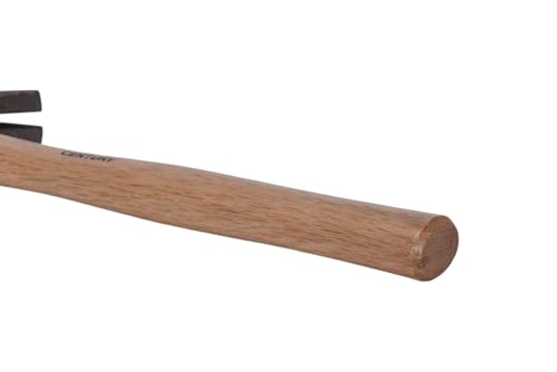 Image of Century Drill & Tool 72274 Wood Handle Hammer, 16 oz., Claw Style: Curved | 12-5 /8 inch overall length, cuts steel & wood, high carbon steel