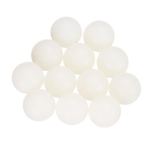 uxcell 12pcs Nylon Bearing Balls 11mm Solid Plastic Balls, G1 Precision Bearing Ball Frosted Surface, White
