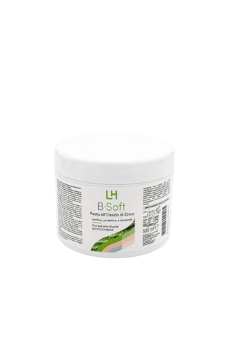 Crema all'Ossido di Zinco Lenitiva, Pasta Protettiva per Pelli Irritate - Anziani, Allettati, Disabili e Neonati - Barattolo da 500 ml