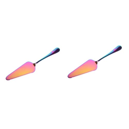 PRETYZOOM 2 Eleganti E Paletta per Torta Seghettati in Acciaio Inossidabile per Pizza E Crema di Formaggio