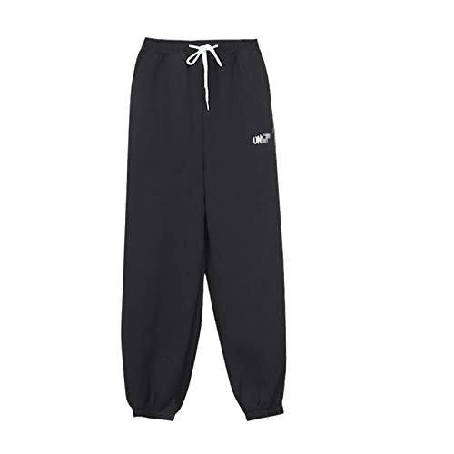 Pantalon de jogging polaire femme noir chaud hiver taille M