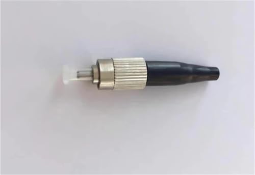 Conectores de fibra óptica FC de 150um y casquillo metálico para proyectos de red, 10 piezas