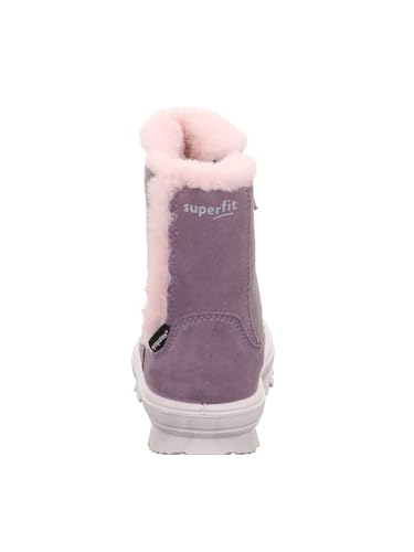 Superfit Mädchen und Jungen Winterstiefel Flavia, Kinder Stiefeletten, Weite: M IV, Booties, halbstiefel, Kurzstiefel, LILA (500), 32 EU
