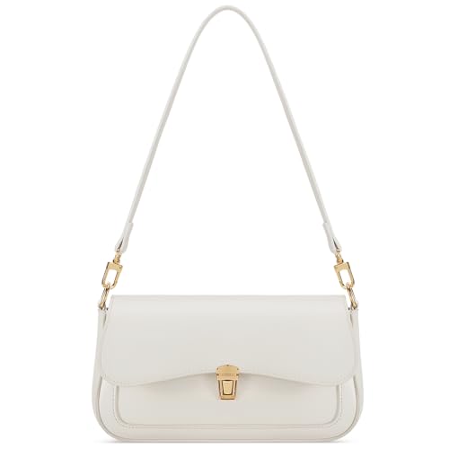 Image of KKXIU Small Shoulder Bag for Women Cute Hobo Handbags Mini Clutch Purses | Classic Trendy Retro Underarm Crossbody Bag with Detachable Straps, Zipper Closure