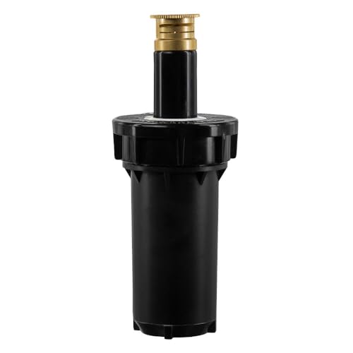Orbit 80324 2" Professional Series Adjustable Pressure-Regulating Spray Sprinkler Body with Brass 15' Half Pattern Nozzle