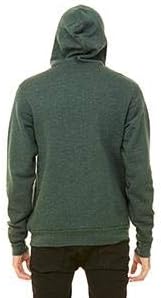 BELLA + Canvas Unisex Poly-Cotton Fleece Pullover Hoodie - Heather Forest - XL - (Style # 3719 - Original Label) - Image 3