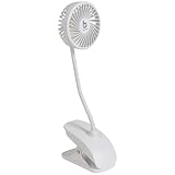Bo-Camp - Tischventilator mit Klemme - Flex - ABS - Weiß