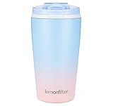 Lemonfilter Coffee Mug 12oz Insulated Reusable Coffee Cups, Vacuum Stainless Steel Double Walled The