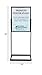 THE GLOBAL DISPLAY SOLUTION ASIA SOURCES, INC Premium Floor Sign Holder with rectangular tube base. (22