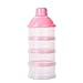 nJiaMe Baby-Milchpulver Spender Babyernährung Spielraum-Speicher-Container 6 Schichten Non-Spill stapelbare Snack Vorratsbehälter BPA Rosa Sicherheit Material